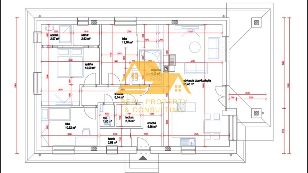 Predám novostavbu rodinného domu na Gúgskej ulici v Nových Zámkoch