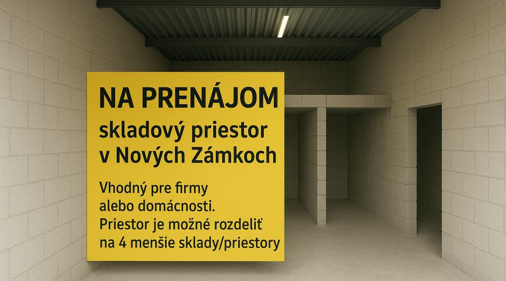 Prenajmem skladové priestory v Nových Zámkoch