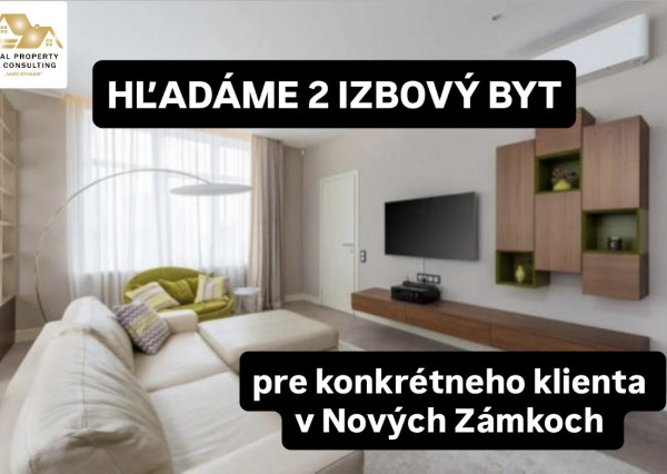 Kúpim 2 izbový byt v Nových Zámkoch