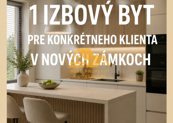 Hľadáme 1 izbový byt pre klienta v Nových Zámkoch