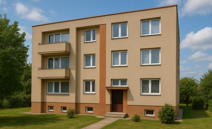Byt pripravený na rekonštrukciu – Hurbanovo, 2 izby s balkónom
